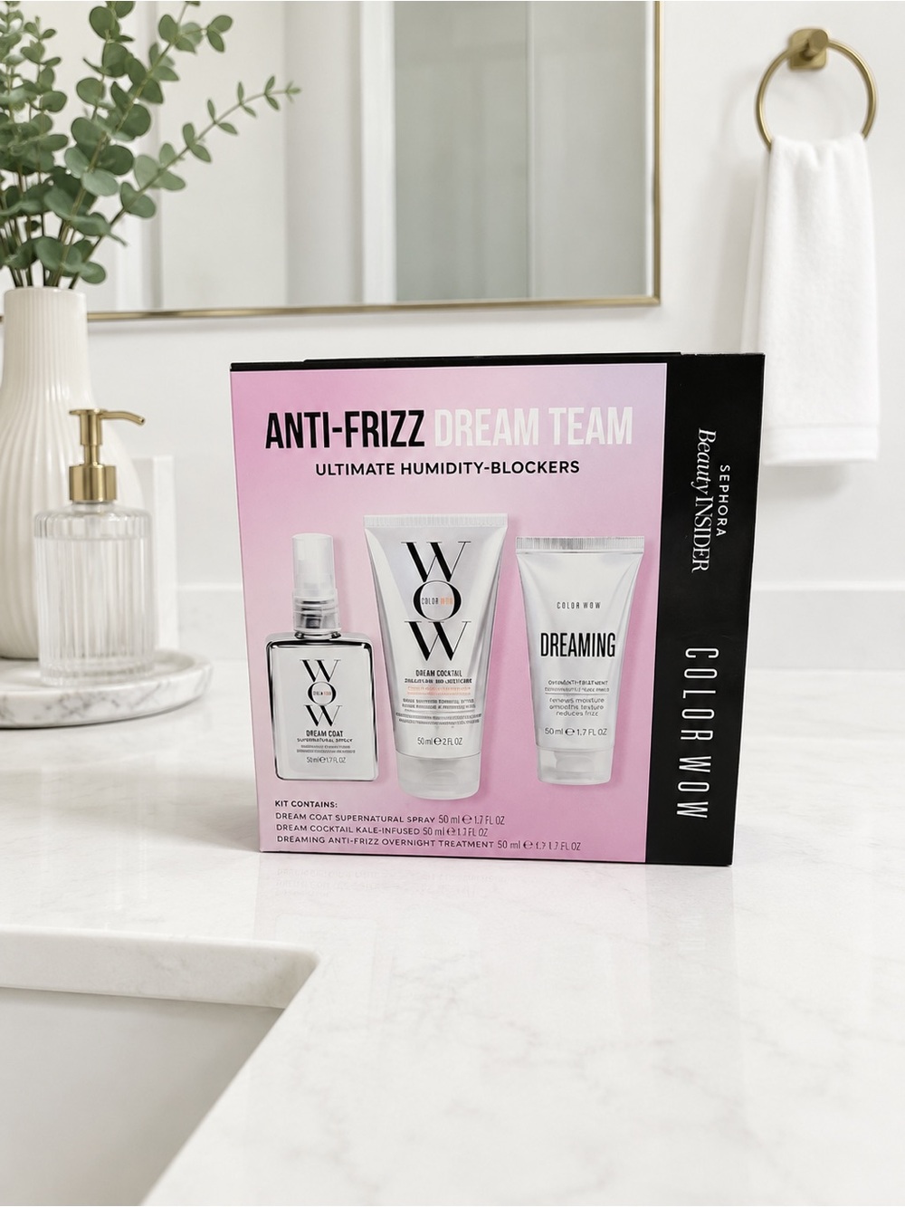 COLOR WOW Anti-Frizz Dream Team Kit — 3 piece bundle BNIB!
